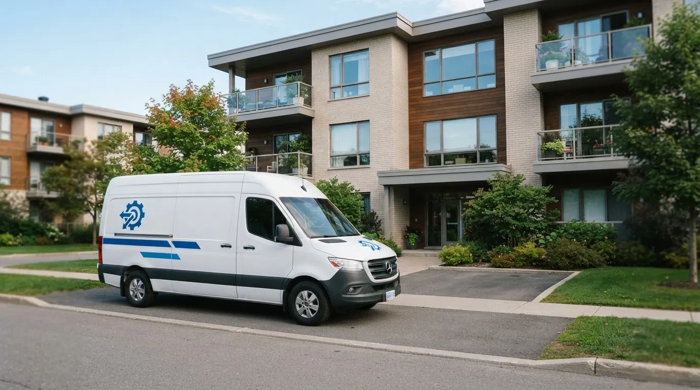 Ein Servicewagen der Urben AG im Einsatz